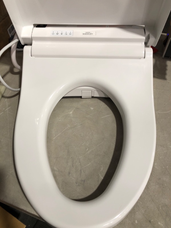 Photo 3 of * used item * damaged * see all images * 
TOTO SW3084#01 WASHLET C5 Electronic Bidet Toilet Seat with PREMIST and EWATER