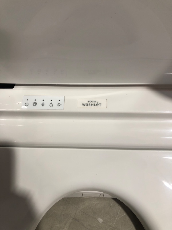 Photo 5 of * used item * damaged * see all images * 
TOTO SW3084#01 WASHLET C5 Electronic Bidet Toilet Seat with PREMIST and EWATER