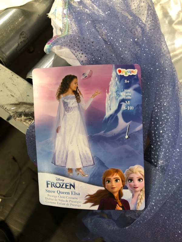 Photo 2 of Disney Frozen 2 Elsa Costume for Girls, Classic Dress and Cape Outfit,