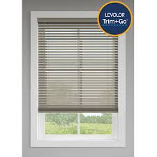 Photo 1 of * used * missing hardware *
LEVOLOR Trim+Go 2-in Slat Width 35-in x 48-in Cordless Greige Faux Wood Room Darkening Horizontal Blinds