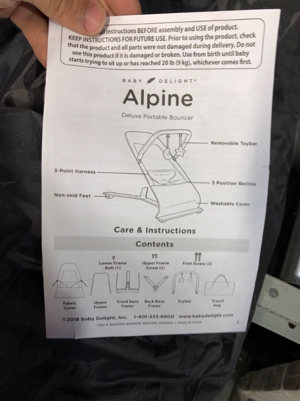 Photo 1 of Baby Delight Alpine Deluxe Portable Bouncer