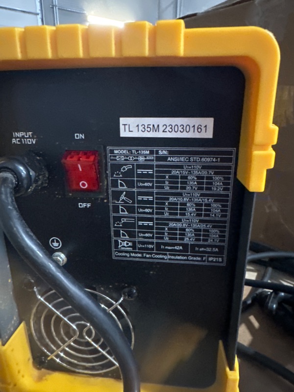 Photo 4 of **NON RERFUNDABLE NO RETURNS SOLD AS IS**READ NOTES BELOW**
**PARTS ONLY**135a Mig Welder 110v Flux Mig/lift Tig/stick 3in1 Welding Machine 