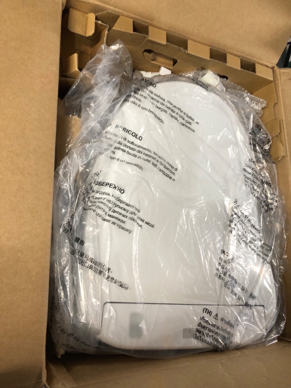 Photo 6 of **open box**TOTO SW573#01 S300E Electronic Bidet Toilet Cleansing, Instantaneous Water, EWATER Deodorizer, Warm Air Dryer, and Heated Seat, Round, Cotton White Round Cotton White