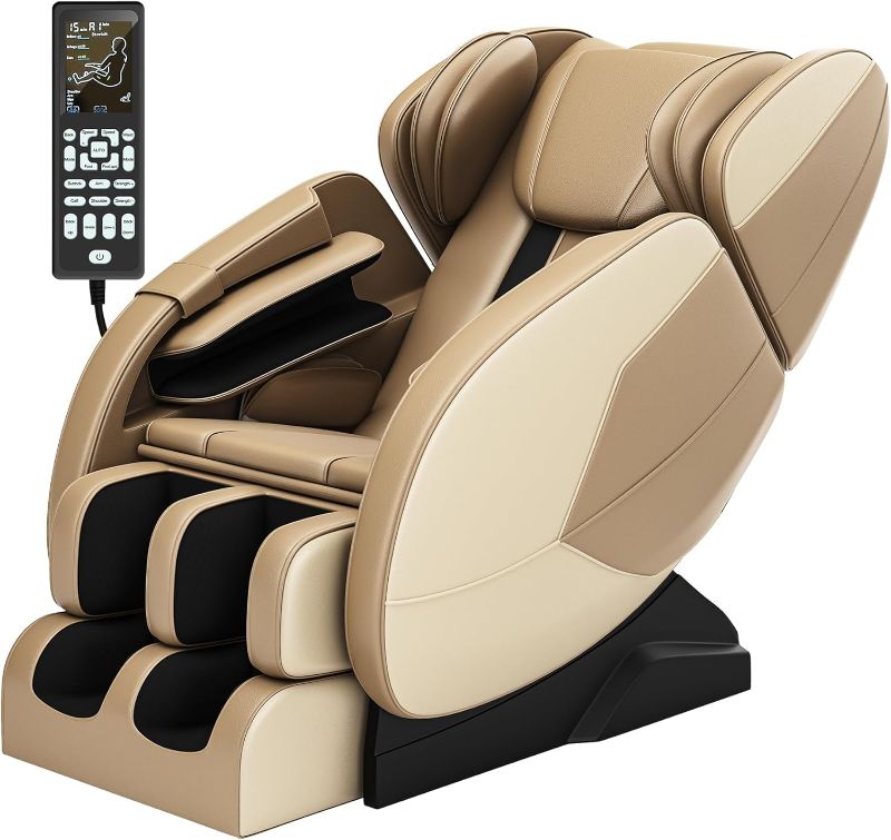 Photo 1 of ***INCOMPLETE - PARTIAL SET - SEE COMMENTS***
Massage Chair 2024, Full Body Zero Gravity Massage Chair, Electric Massage Chair Recliner with 8 Fixed Shiatsu Massage Rollers, Multiple Massage Modes, Waist Heat, Khaki
