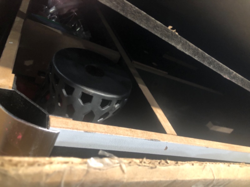 Photo 3 of **MINOR DAMAGE** 6 Ft Pool Table Ping Pong Table Combo, Billiard Table with Table Tennis Conversion Top- Black with Blue Felt, Portable Pool Table with 4 Adjustable Foot Pads for Adult, Family Movement *Blemishes*