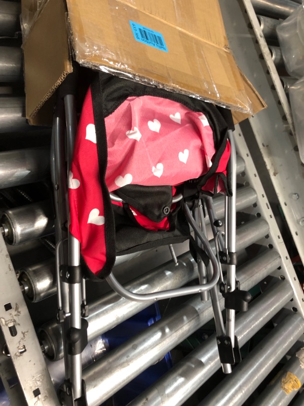 Photo 1 of (FAIR) My First Doll Twin Stroller - Cutest Heart Design Doll Twins Stroller - Great Toy Gift for Girls
