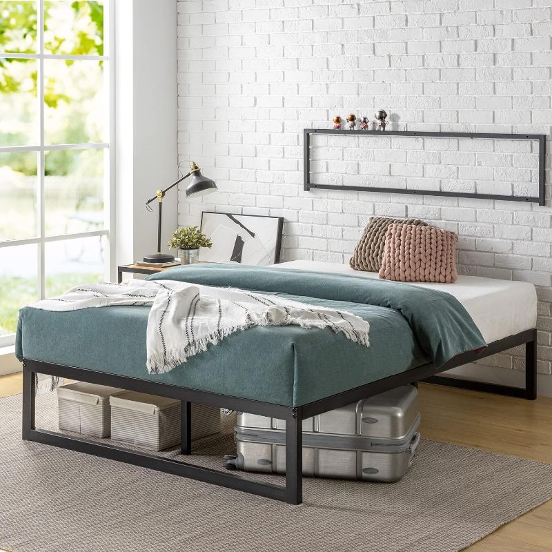 Photo 1 of ***USED - LIKELY MISSING PARTS - UNABLE TO VERIFY FUNCTIONALITY - SEE PICTURES***
ZINUS Abel Metal Platform Bed Frame, Mattress Foundation with Steel Slat Support, No Box Spring Needed, Easy Assembly, King
