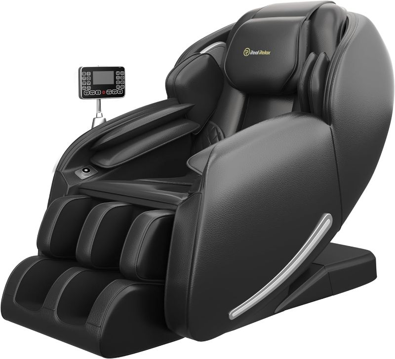 Photo 1 of ***INCOMPLETE - PARTIAL SET - BASE ONLY - SEE COMMENTS***
Real Relax 2024 Massage Chair, Full Body Zero Gravity SL-Track Shiatsu Massage Recliner Chair with Heat Body Scan Bluetooth Foot Roller APP Control, Favor-06 All Black
