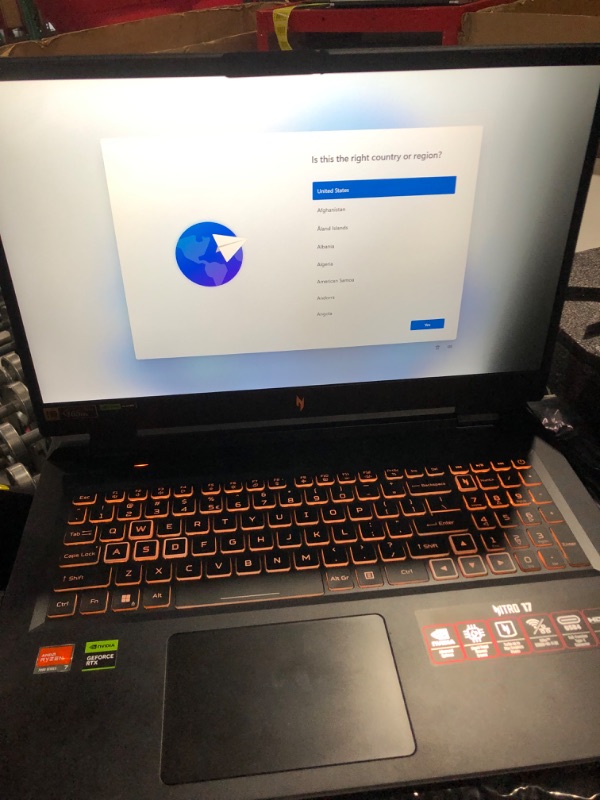 Photo 7 of **USED** **SEE CLERK NOTES** Acer Nitro 17 Gaming Laptop | AMD Ryzen 7 