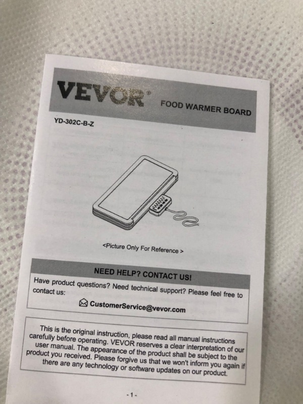 Photo 3 of *SIMILAR TO STOCK* VEVOR Electric Warming Tray, Food Warming Trays for Buffet, Fast Heating Warming Trays, Portable Tempered Glass Heating Tray, ETL, 16.5" x 11"