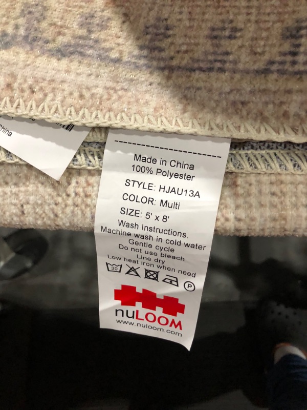 Photo 1 of *SIMILAR TO STOCK* Vintage Area Rugs 8x10 Machine Washable Rug with Non Slip Backing
