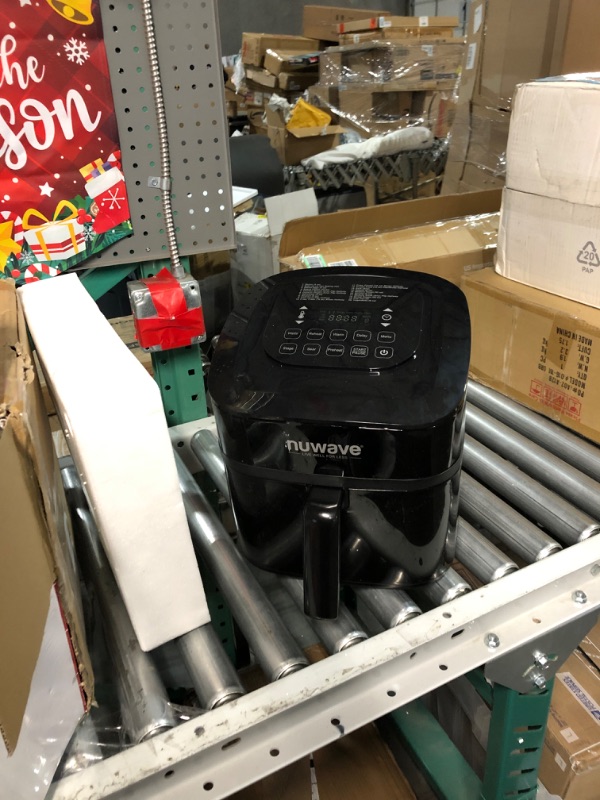 Photo 1 of ***USED - DIRTY - POWERS ON - UNABLE TO TEST FURTHER***
Nuwave Brio 8-Qt Air Fryer, Powerful 1800W, Easy-to-Read Cool White Display