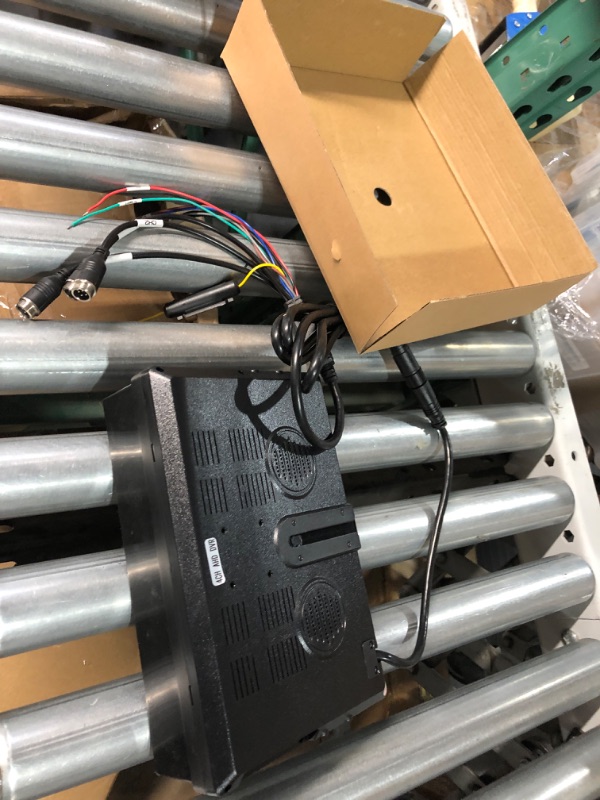 Photo 1 of Backup Camera System with 9.1’’ Large Monitor and DVR for RV semi Box Truck Trailer Rear and Side View Quad HD Camera 4 Split Screens Record Function IP69 Waterproof Avoid Blind spot eRapta AYX903 9-inch+3 cameras