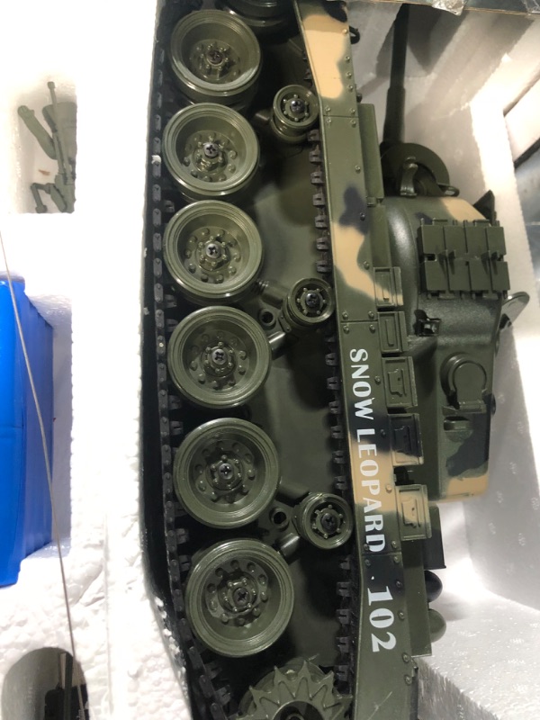 Photo 5 of 1/18 RC Tank That Shoots Airsoft BB's, US Army M26 Pershing Remote Control Military WW2 Tank Vehicle Toy for Adults & Kids with Rotating Turret, Lights, Sounds