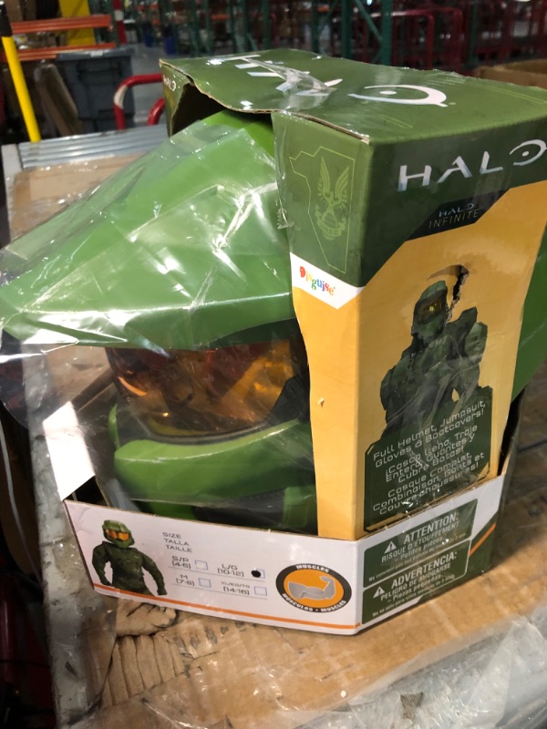 Photo 3 of Disguise Halo Infinite Master Chief Prestige Kids Costume Large (10-12)