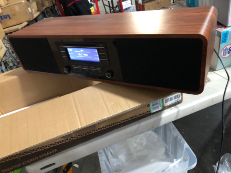 Photo 2 of KEiiD CD Player with Speakers Bluetooth for Home Stereo System Boombox FM Radio USB SD AUX Remote Control, 28 Inch Long 20 Pounds Weight