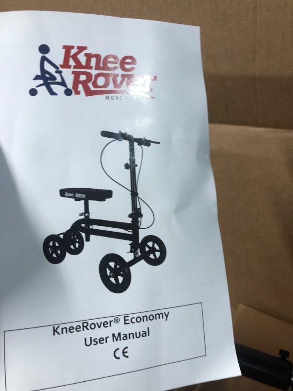 Photo 2 of **PARTS** **SEE NOTES** KneeRover Economy Knee Scooter Steerable Knee Walker Crutch