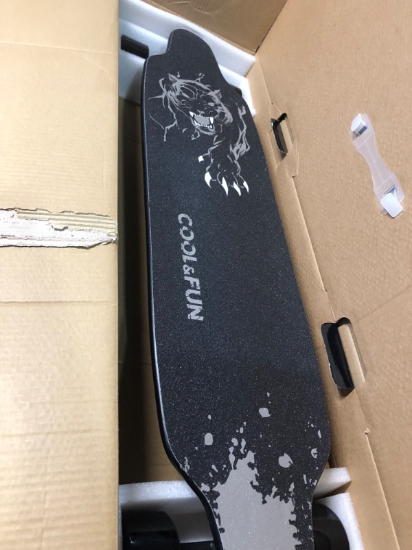 Photo 2 of * important * see clerk notes *
COOL&FUN Electric Skateboard with Remote, 400W Brushless Motor, 3 Speed Adjustment, Load up to 265 Lbs