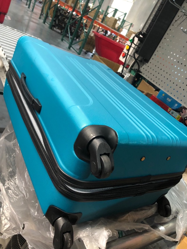 Photo 5 of *SUITCASES ONLY* Travelers Club Sky+ Luggage Set, Teal, 5 Piece Teal 5 Piece Set