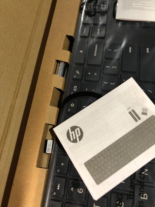 Photo 4 of Bundle of HP 450 Programmable Wireless Keyboard + HP 430 Multi-Device Wireless Mouse - Slim, Ergonomic Design (Keyboard) - 4000 DPI Tracking, 4 Customizable Buttons (Mouse) - Windows, MacOS,Chromebook Keyboard & Mouse