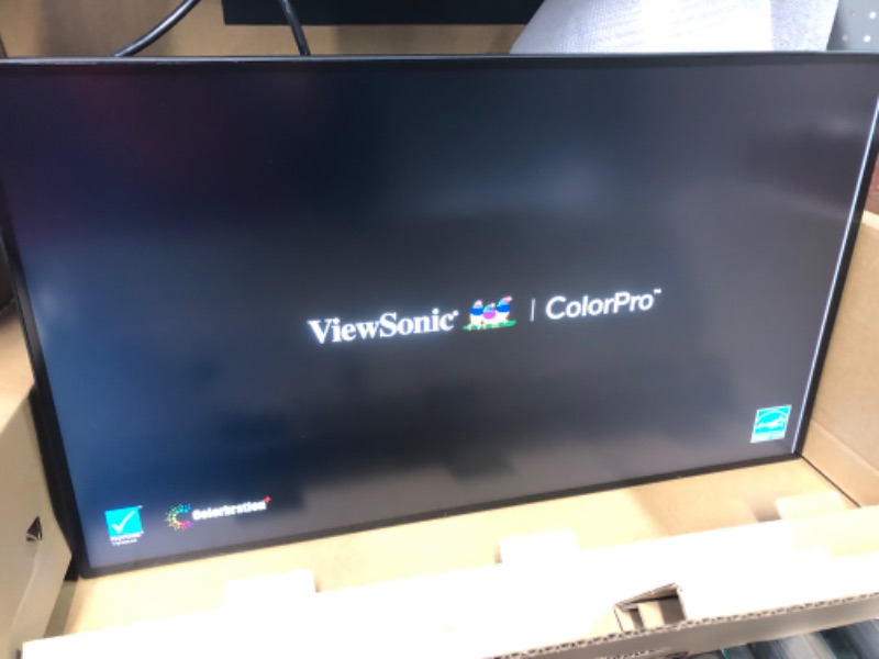 Photo 2 of **NONREFUNDABLE**FOR PARTS OR REPAIR**SEE NOTES**
ViewSonic VP2768a 27-Inch Premium IPS 1440p Monitor with Advanced Ergonomics, ColorPro 100% SRGB Rec 709, 14-Bit 3D LUT, Eye Care, 90W USB C, RJ45, HDMI, Daisy Chain for Home and Office,Black 27-Inch USB C