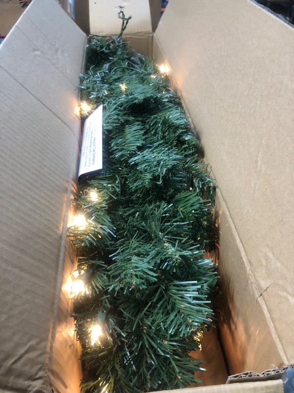 Photo 3 of ***LARGE SECTION OF THE LIGHTS MISSING - SEE PICTURES***
National Tree Company Pre-Lit Artificial Full Christmas Tree, Green,  4 Feet 100 Clear Lights