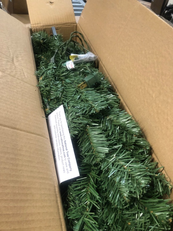 Photo 2 of ***LARGE SECTION OF THE LIGHTS MISSING - SEE PICTURES***
National Tree Company Pre-Lit Artificial Full Christmas Tree, Green,  4 Feet 100 Clear Lights