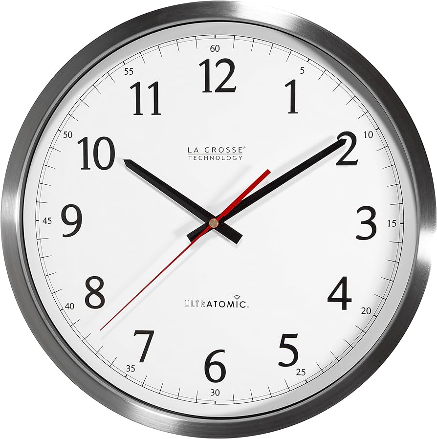 Photo 1 of [READ NOTES]
La Crosse Technology 404-1235UA-SS 14 Inch UltrAtomic Analog Stainless Steel Wall Clock