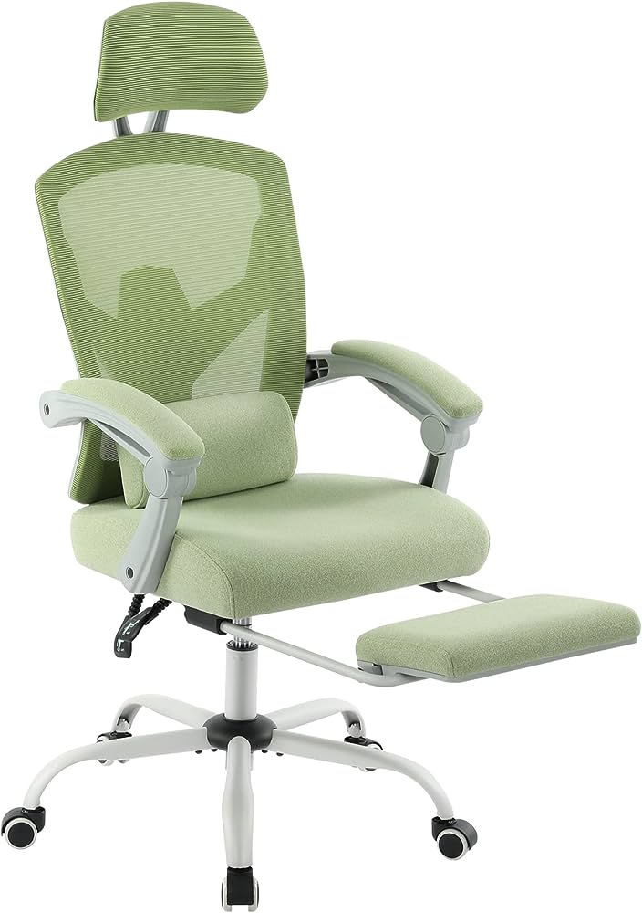 Photo 1 of AFO Ergonomic Office Chair, High Back Chair with Lumbar Pillow and Retractable Footrest
