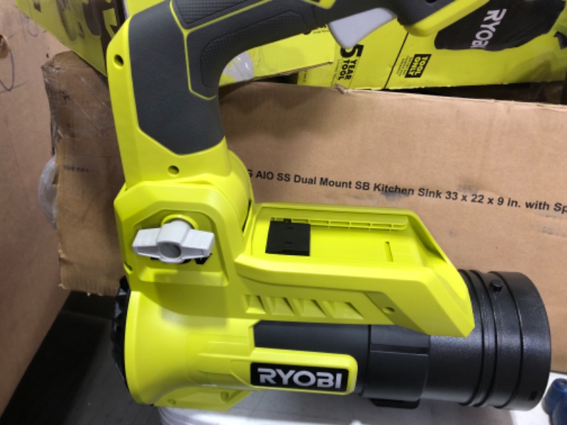 Photo 3 of (PARTS ONLY/ NO REFUNDS) RYOBI 40V 110 MPH 525 CFM Cordless Battery Variable-Speed Jet Fan Leaf Blower (Tool-Only)