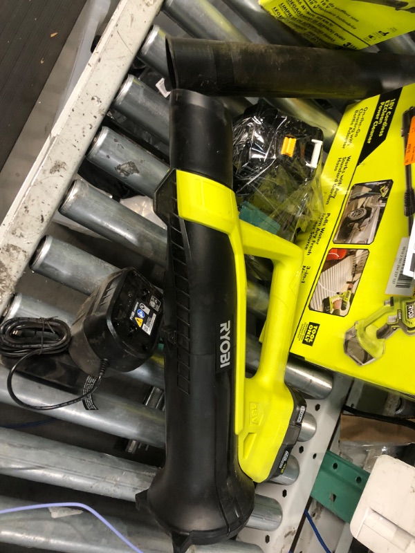 Photo 3 of (READ NOTES) RYOBI (RY40460) 350 CFM 18V Cordless Jet Fan Blower, 4.0 Ah Battery and Charger