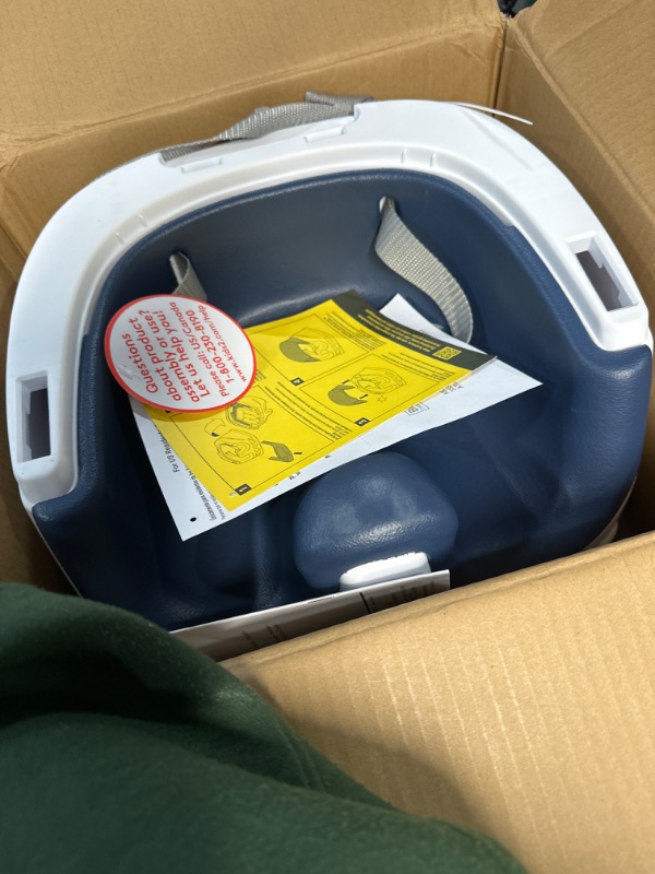 Photo 1 of **MISSING PIECE STILL FUNCTIONAL**
Ingenuity Baby Base 2-in-1 Booster Feeding and Floor Seat with Self-Storing Tray - Night Sky