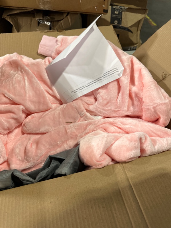 Photo 1 of The Oodie Blanket Hoodie | Premium Wearable Blanket Adult| Cozy Hoodie Blanket | Hoodie Blankets, Oversized Hoodie Blanket for Women & Men | Oodie Sherpa Blanket Hoodie Pink