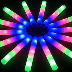 Photo 1 of  Glow Sticks Bulk, LED Foam Sticks, 20 pcs
