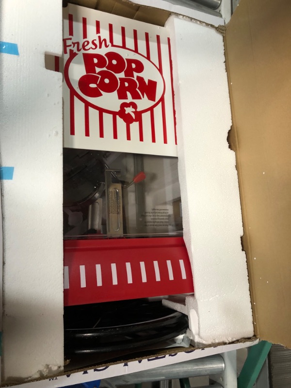 Photo 4 of Nostalgia PC25RW 2.5 oz Popcorn & Concession Cart with 24 4-Oz. Premium Popcorn, Oil & Seasoning Salt Packs