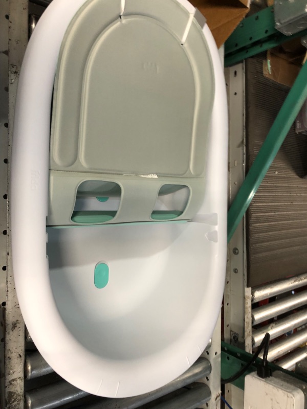 Photo 2 of 4-in-1 Grow-with-Me Bath Tub by Frida Baby Transforms Infant Bathtub Toddler 