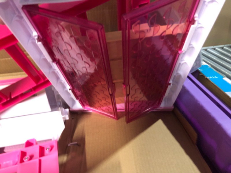 Photo 3 of Barbie Dreamhouse, Doll House Playset with 70+ Accessories Including Transforming Furniture, Elevator, Slide, Lights & Sounds Wheelchair Accessible Elevator