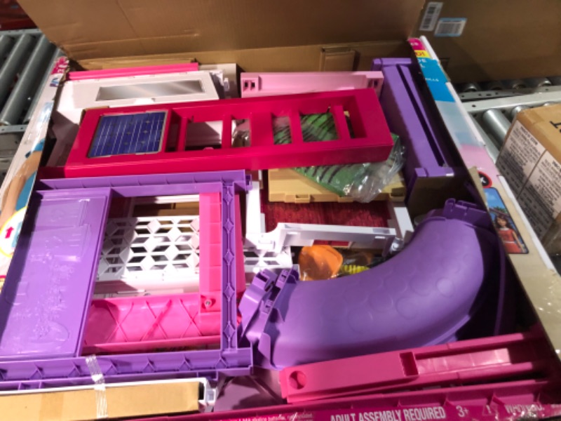 Photo 2 of Barbie Dreamhouse, Doll House Playset with 70+ Accessories Including Transforming Furniture, Elevator, Slide, Lights & Sounds Wheelchair Accessible Elevator