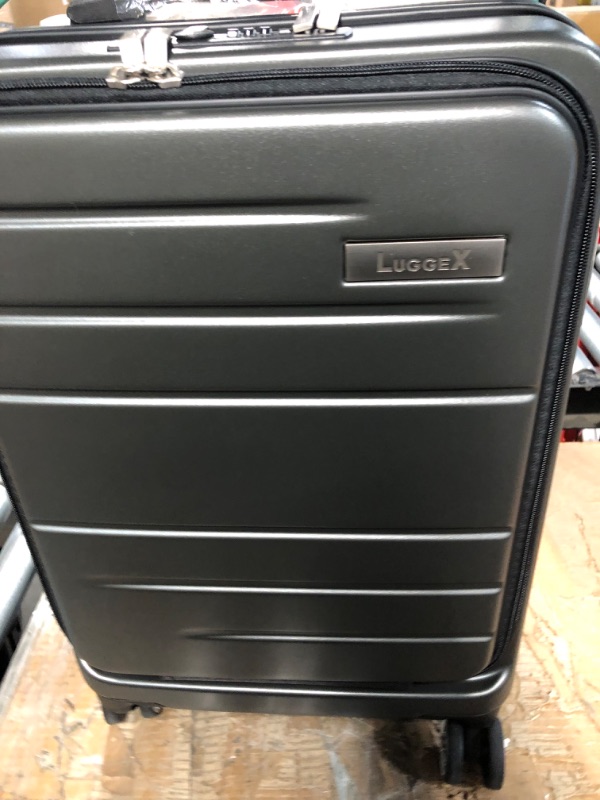 Photo 1 of LUGGEX 20 Inch Black Carry On Luggage 