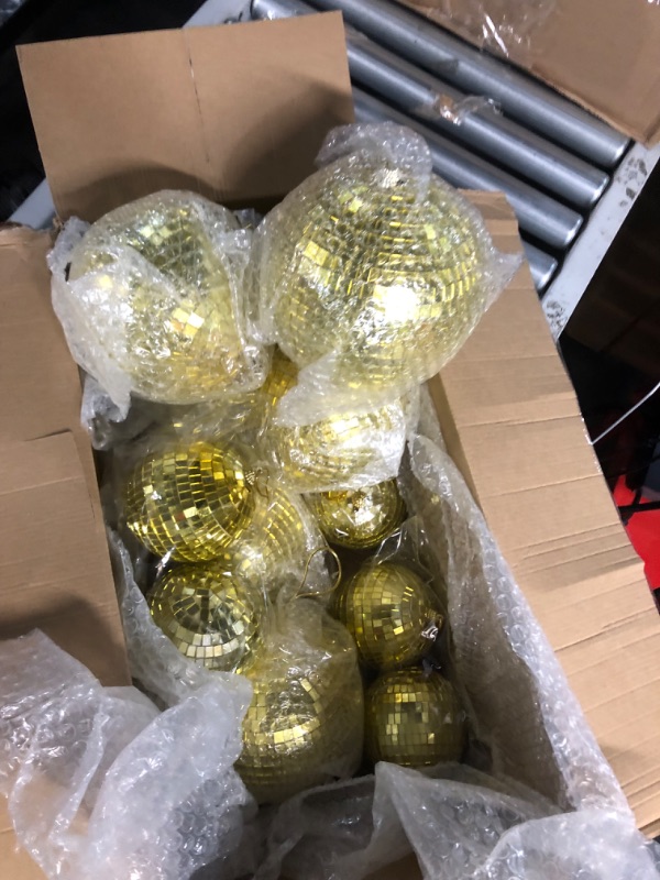 Photo 1 of 32 Pack Mini Disco Balls Decorations Different Sizes Mirror Ball
