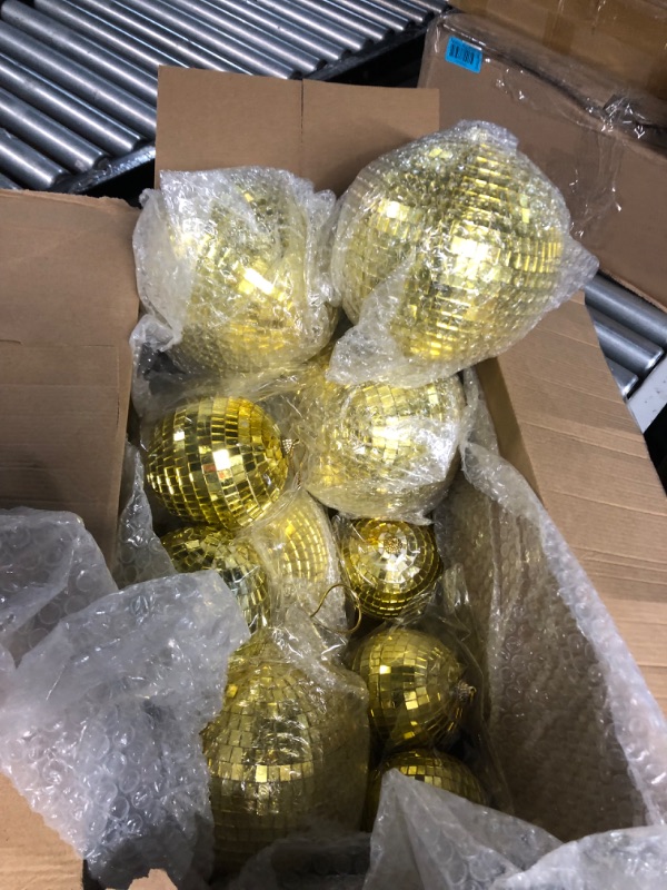 Photo 1 of 32 Pack Mini Disco Balls Decorations Different Sizes Mirror Ball