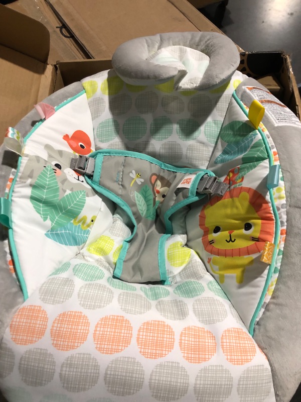 Photo 4 of Bright Starts Whimsical Wild Comfy Baby Bouncer Seat with Soothing Vibration and Music