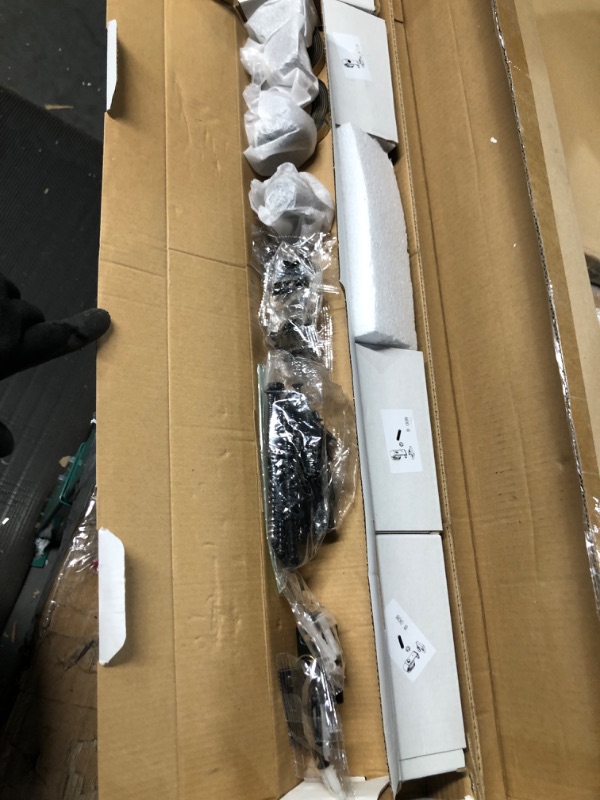 Photo 1 of EaseLife 60" Bi-Folding Sliding Barn Door Hardware Track Kit for 4 Closet Install,Black,No Door (Track Length 64") 60" for 4 Door