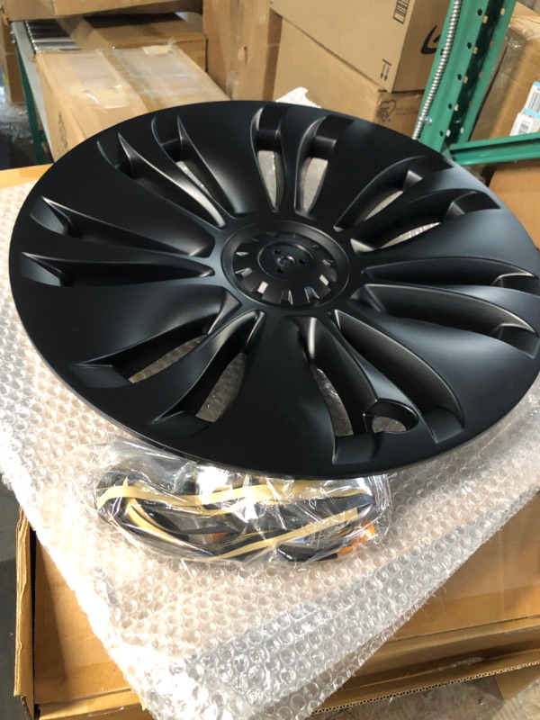 Photo 3 of **MISSING CENTER CAPS**
Peforway 19 inch Wheel Covers for Tesla Model Y 2020-2023,