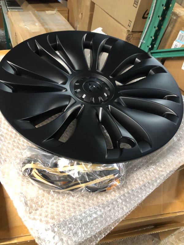 Photo 4 of **MISSING CENTER CAPS**
Peforway 19 inch Wheel Covers for Tesla Model Y 2020-2023,