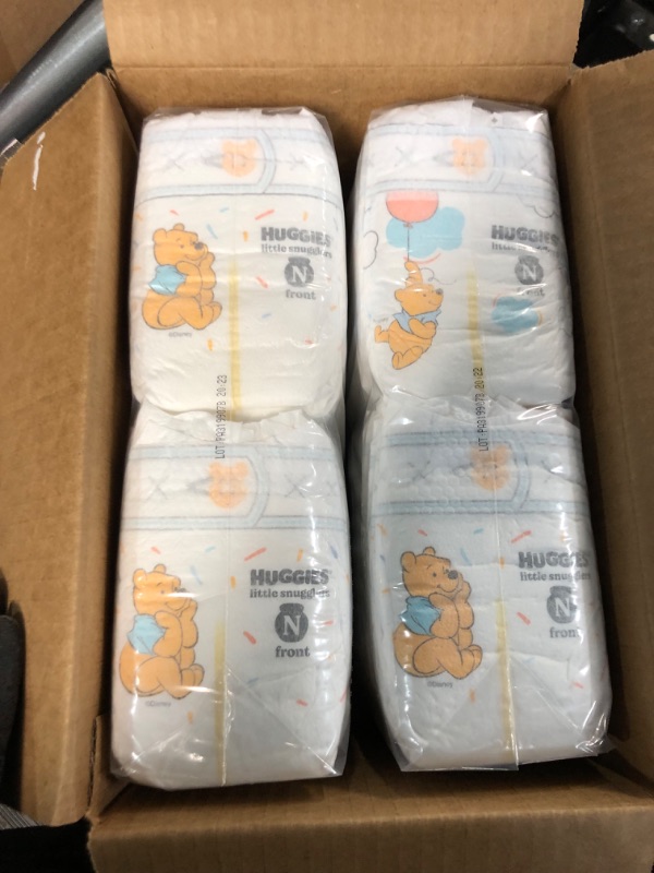 Photo 2 of Baby Diapers Size Newborn (up to 10 lbs), 76ct, Huggies Little Snugglers Newborn (76 Count)