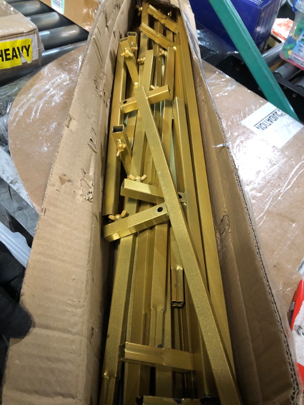 Photo 1 of ***NOT FUNCTIONAL - FOR PARTS - NONREFUNDABLE - SEE COMMENTS***
Wokceer Wedding Arch Backdrop Stand 3 Set Metal Arch Stand Gold