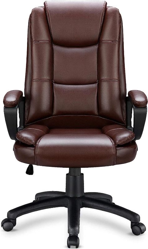 Photo 1 of **STOCK IMAGE IS A REFERENE **   Leather Executive Chair Brown