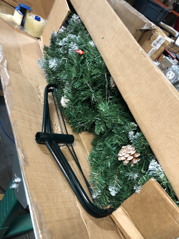 Photo 3 of ***USED - POSSIBLY MISSING PARTS*** 
6ft Pre-Lit Christmas Tree Artificial Christmas Tree Pine Cones and 270 Warm White & Color LED Changing Lights