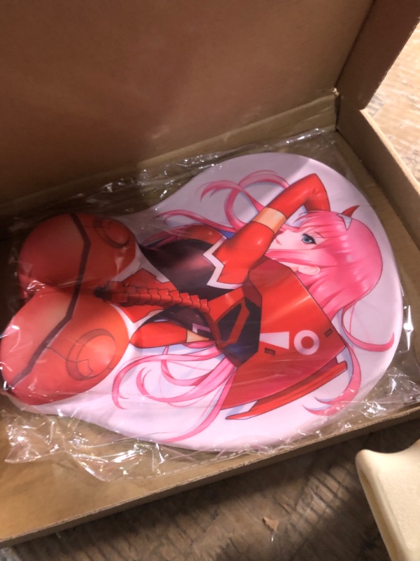 Photo 2 of Darling in The Franxx Zero Two Girl Anime Mouse Pads with Wrist Rest Gaming 3D Mousepads 2Way Skin (002-2)